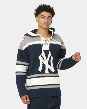 47 Brand New York Yankees Superior Lacer Hoodie Full Navy 47 Brand New York Yankees Superior Lacer Hoodie Full Navy