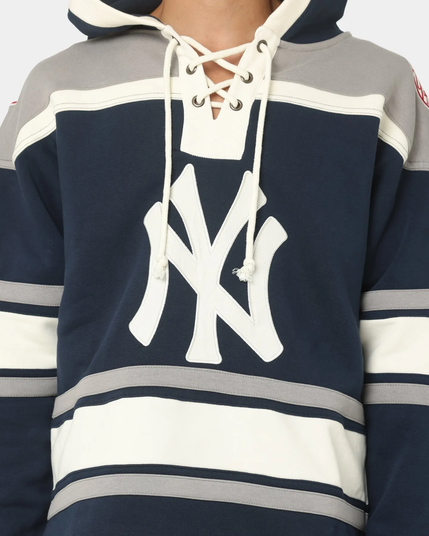 47 Brand New York Yankees Superior Lacer Hoodie Full Navy