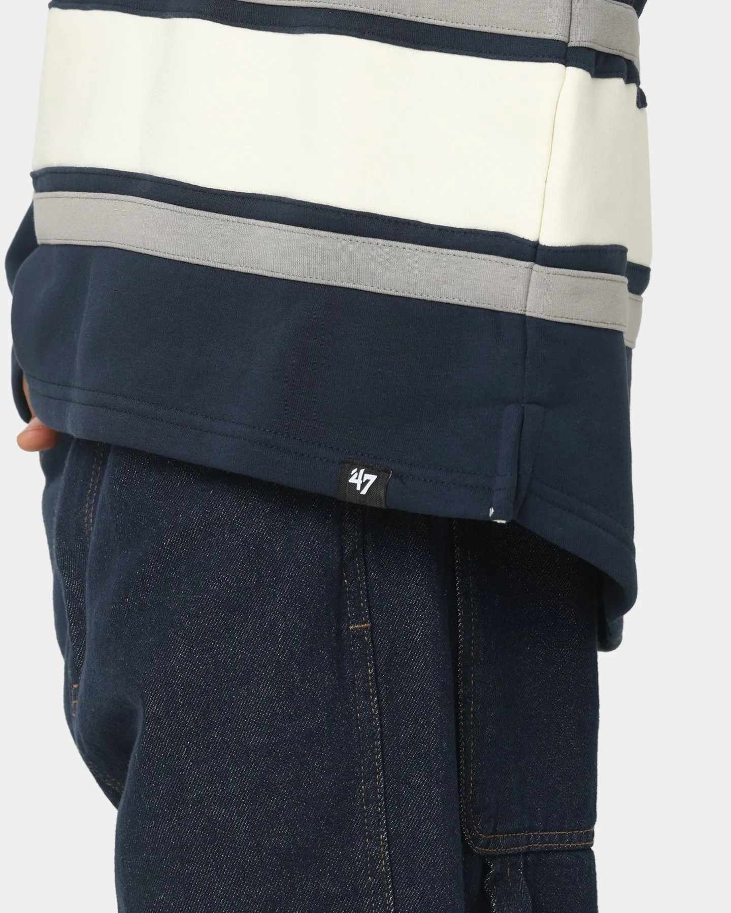 47 Brand New York Yankees Superior Lacer Hoodie Full Navy