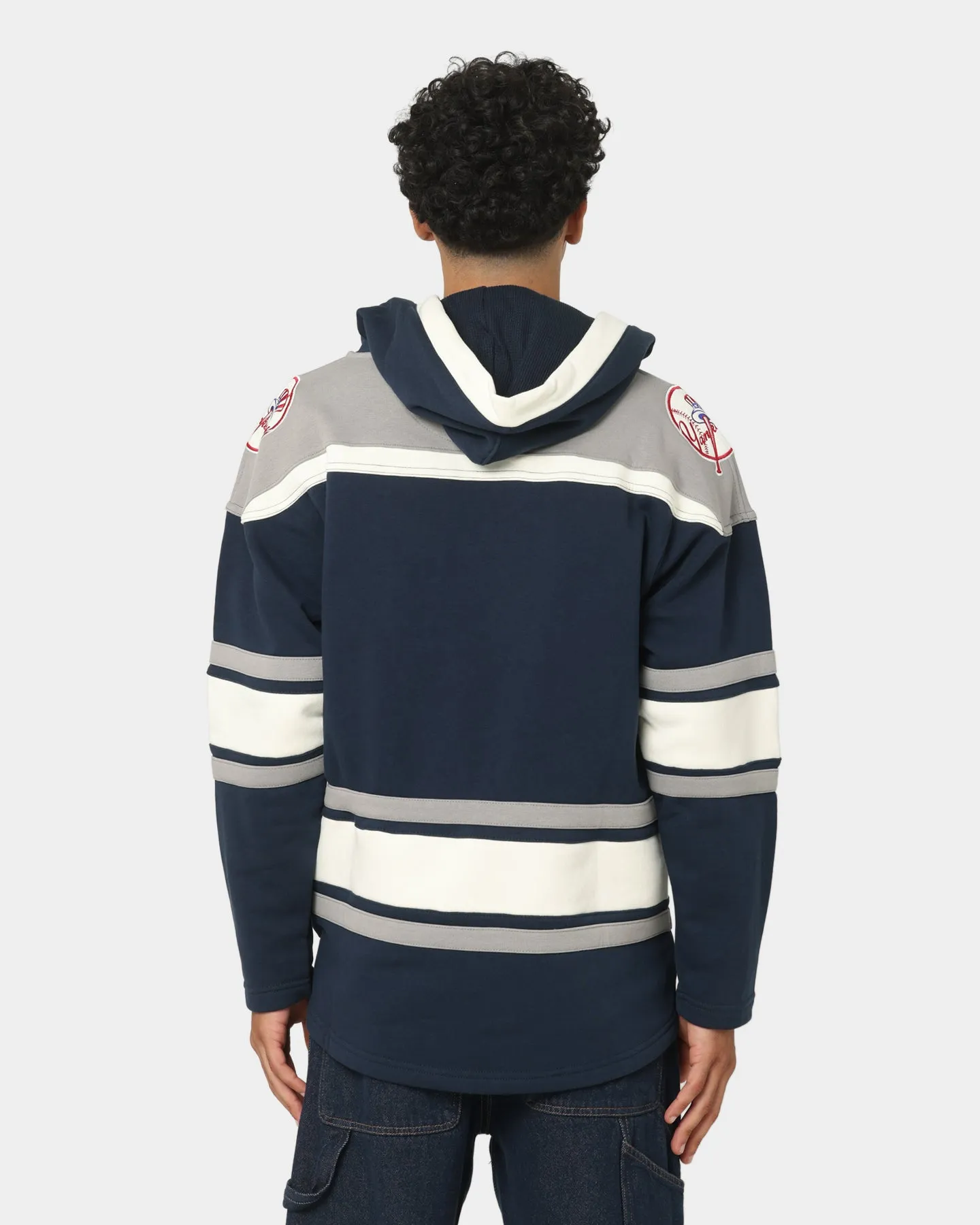 47 Brand New York Yankees Superior Lacer Hoodie Full Navy