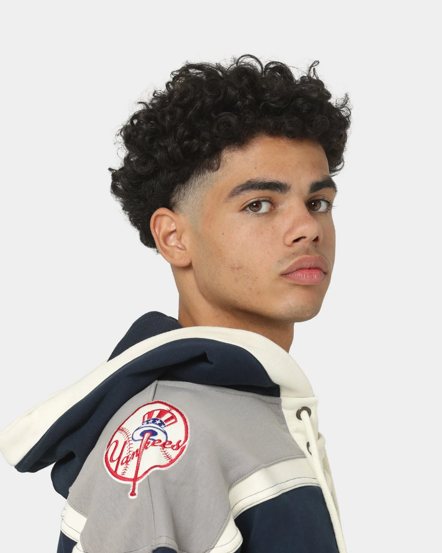 47 Brand New York Yankees Superior Lacer Hoodie Full Navy