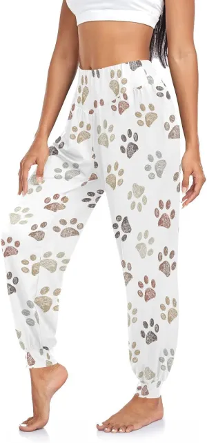 Aflyko Women Boho Trousers Comfy Sweatpants Yoga Urban Dance Pants S-2XL
