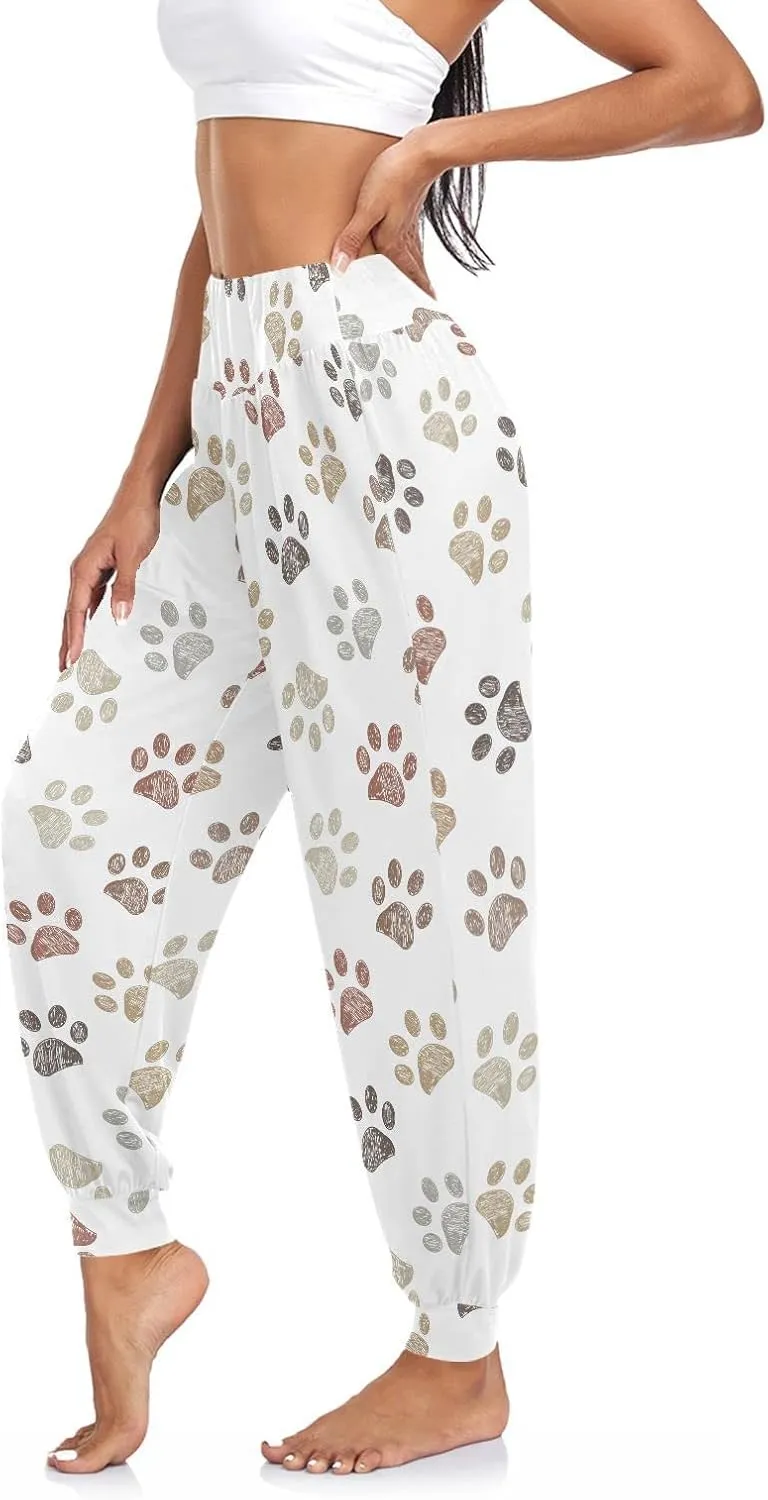 Aflyko Women Boho Trousers Comfy Sweatpants Yoga Urban Dance Pants S-2XL