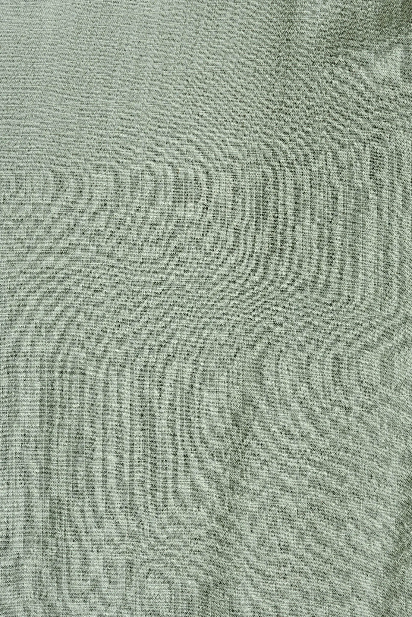 Aire Midi Dress In Sage Green Linen
