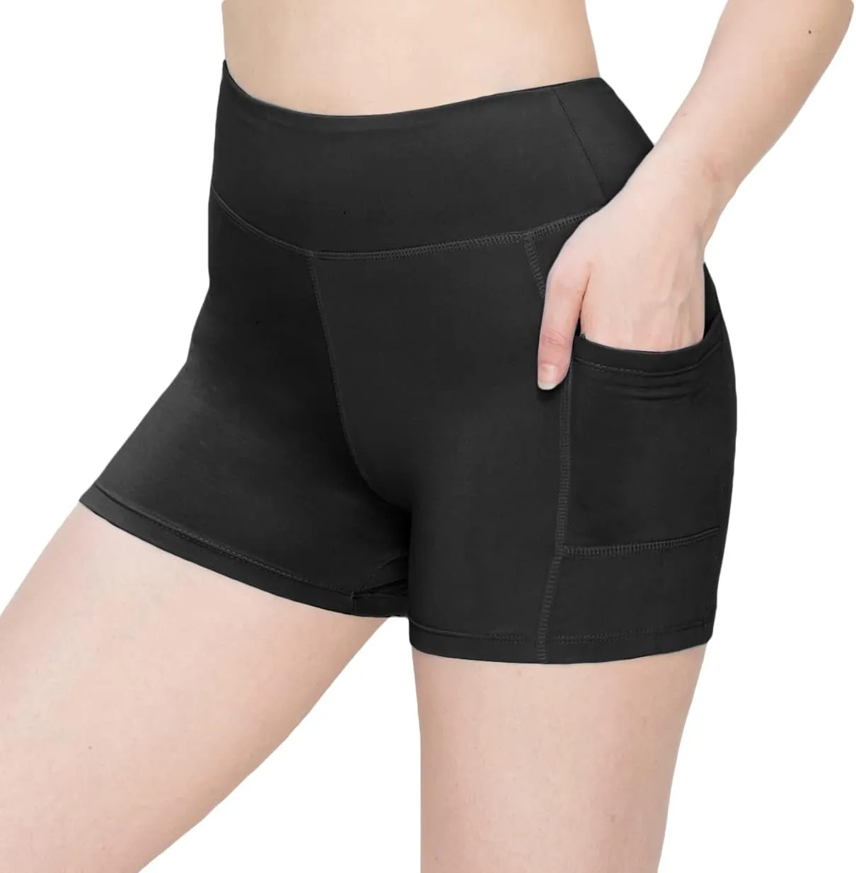 ALWAYS Women's 3" Soft Biker Shorts with Pockets