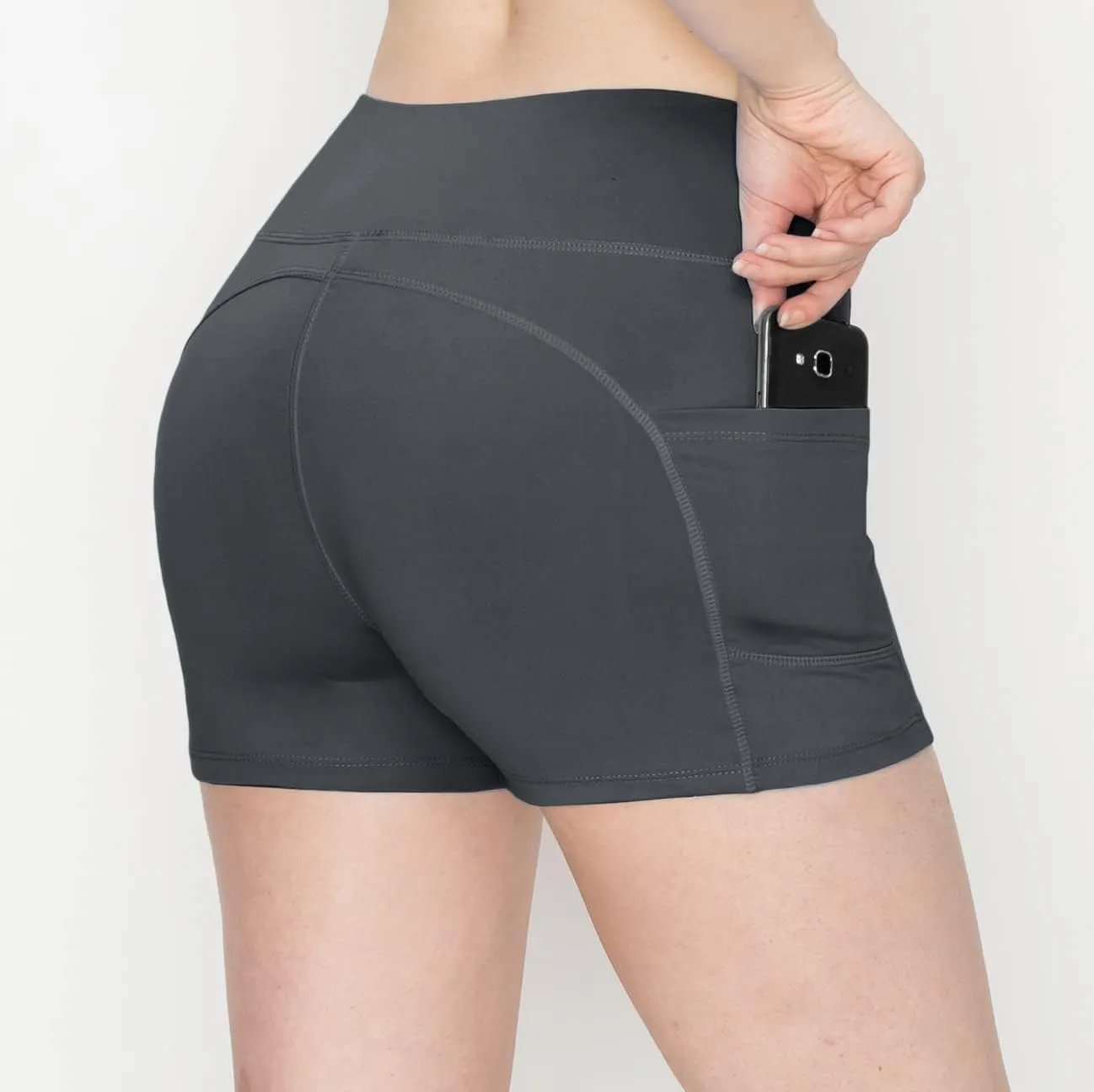ALWAYS Women's 3" Soft Biker Shorts with Pockets