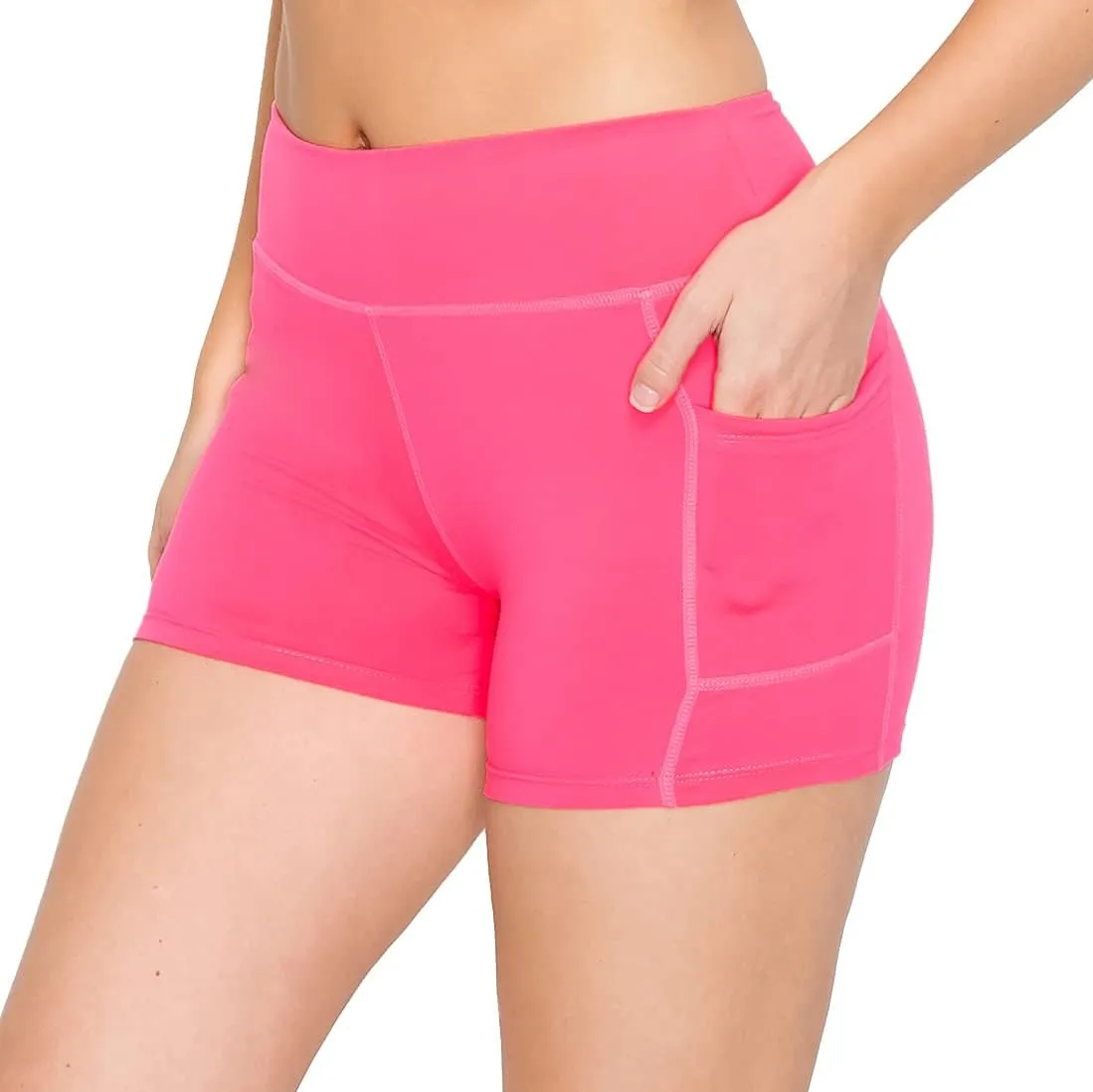 ALWAYS Women's 3" Soft Biker Shorts with Pockets