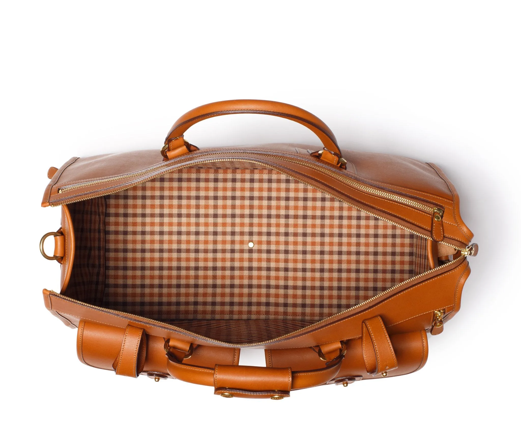 Antonoplos Bespoke Top Frame Briefcase | Dark Havana | Navy Suede | Brass Fittings | Custom Pockets, Loops | Cigar Case Pocket