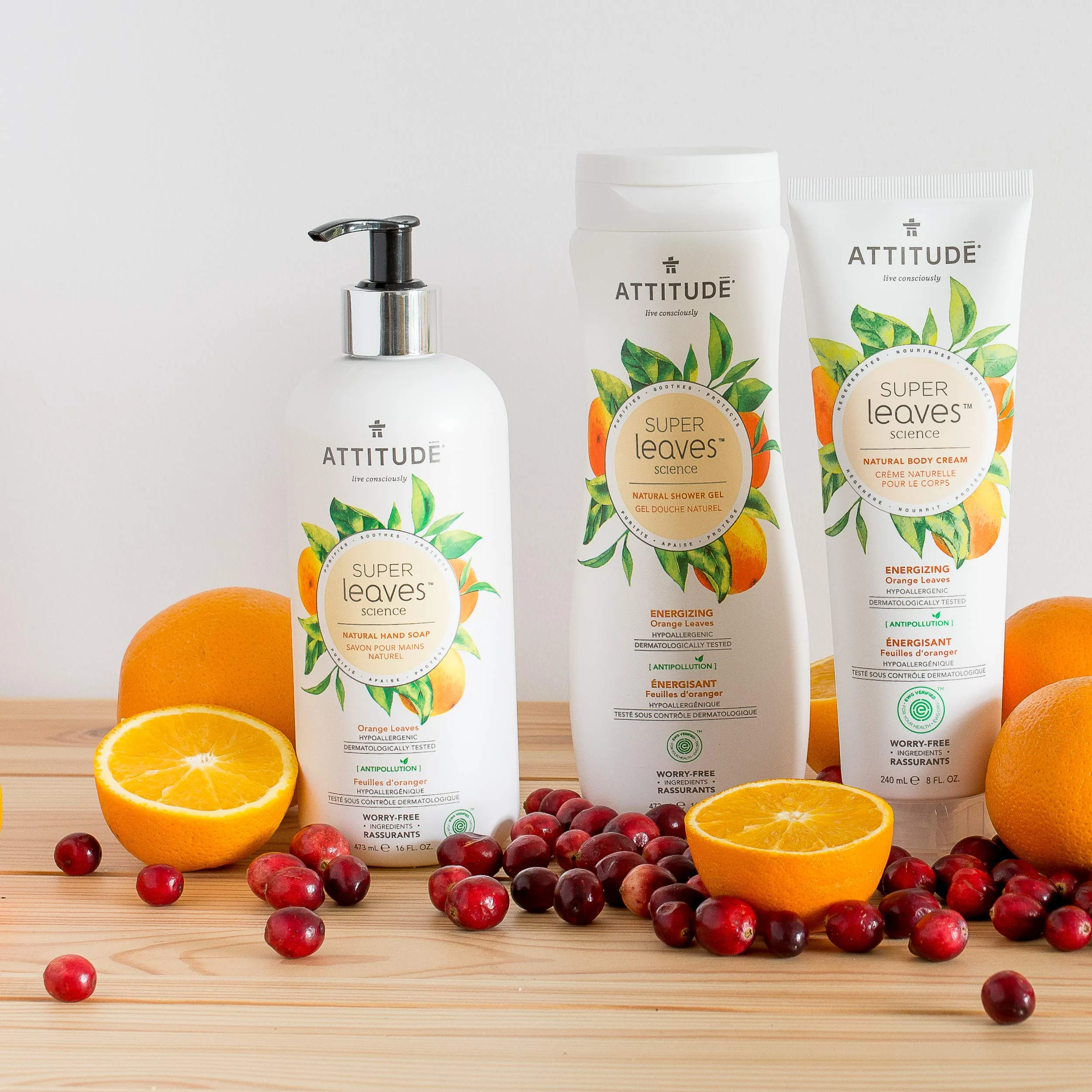 ATTITUDE Super Leaves, Hypoallergenic Energizing Body Cream, Orange Leaves, 8 Fluid Ounce (18198)