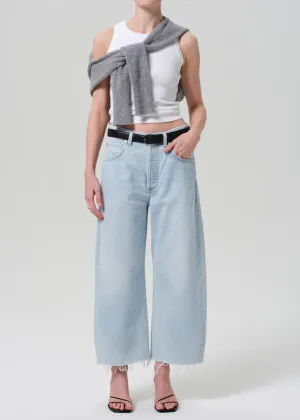 Ayla Baggy Raw Hem Crop Jean