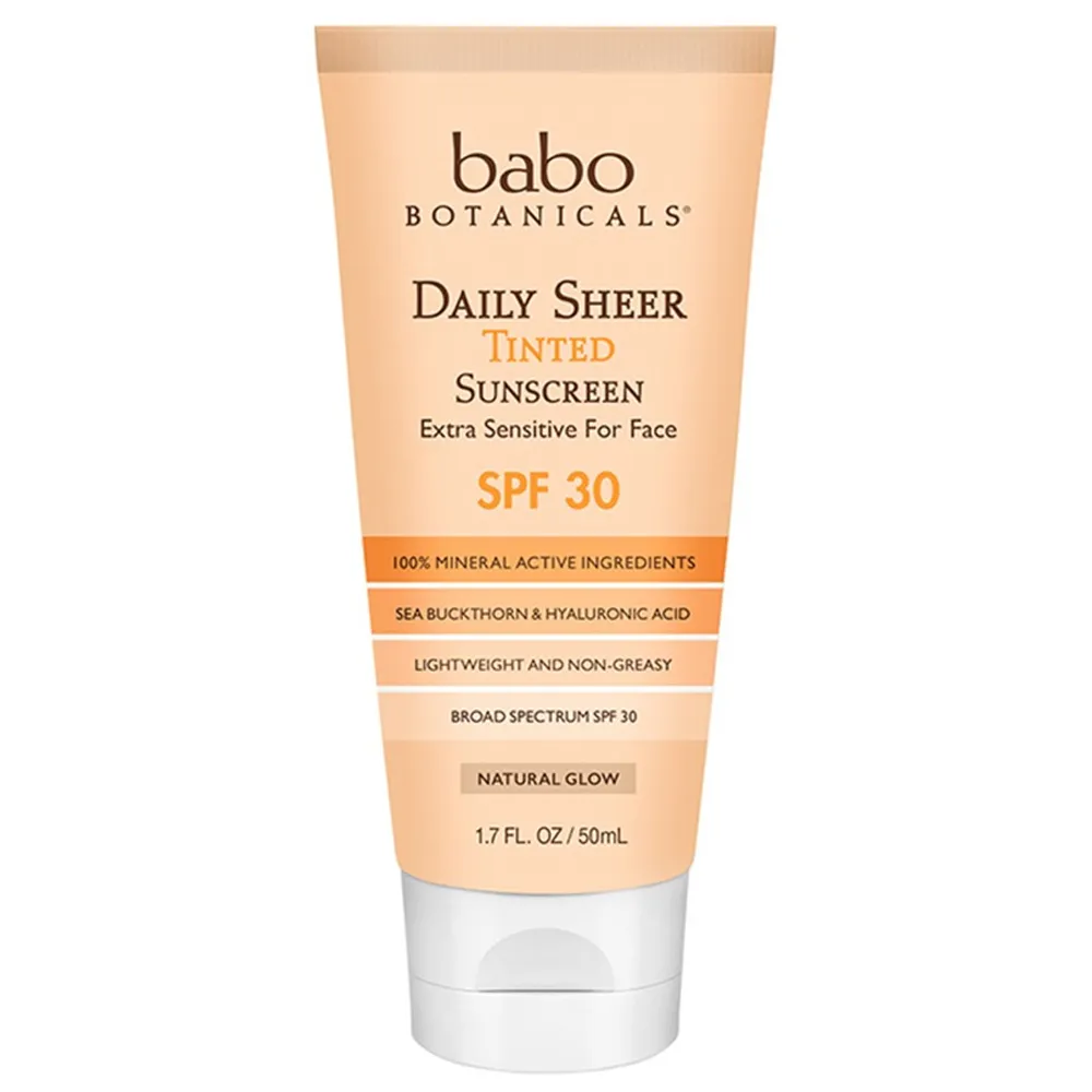 Babo Botanicals Daily Sheer SPF 30 Tinted Sunscreen - Natural Glow