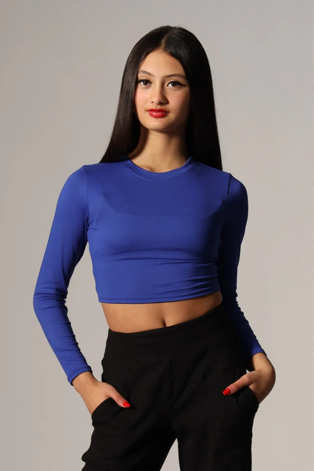 Baby Soft Long Sleeved Tee - Royal - FINAL SALE