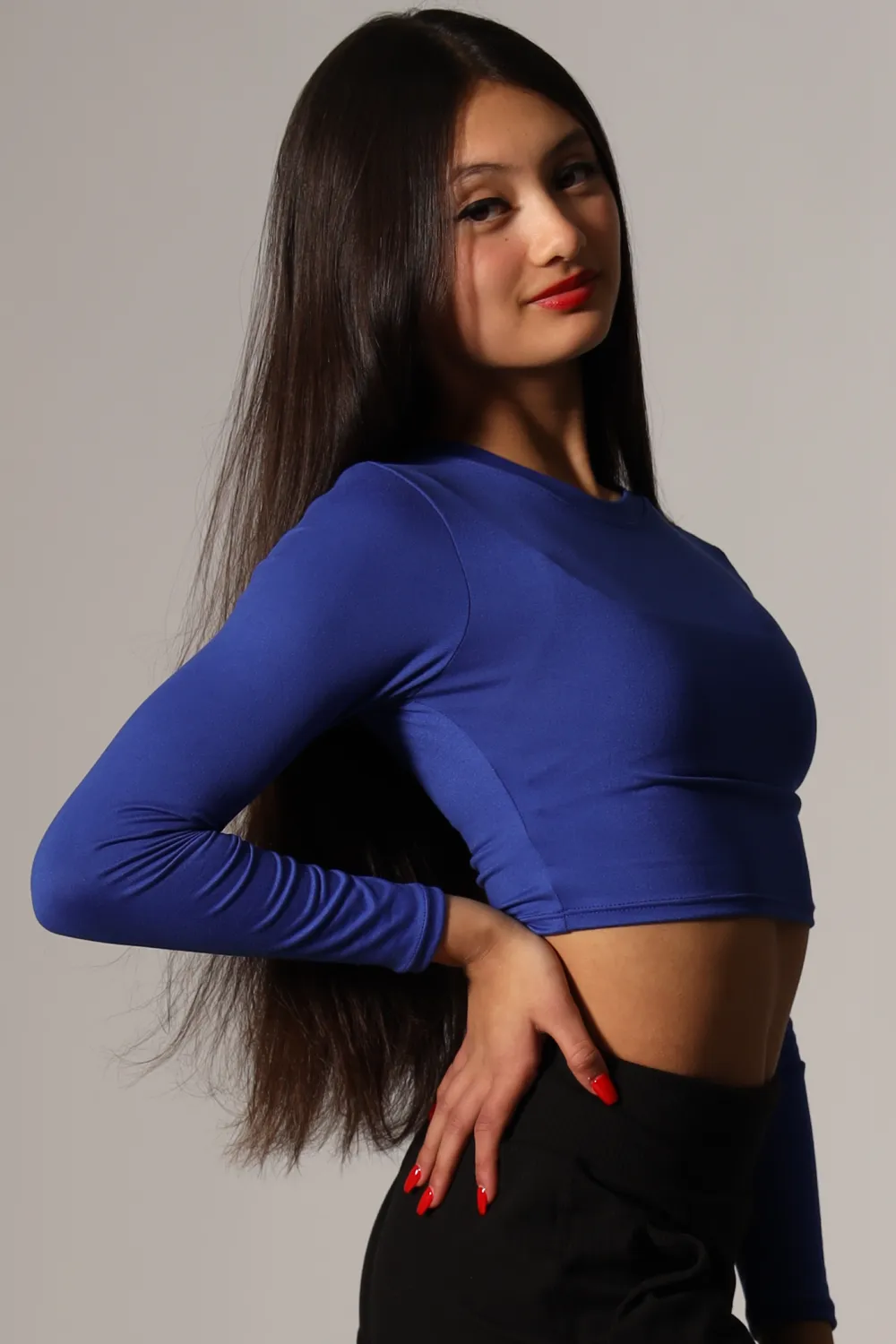 Baby Soft Long Sleeved Tee - Royal - FINAL SALE
