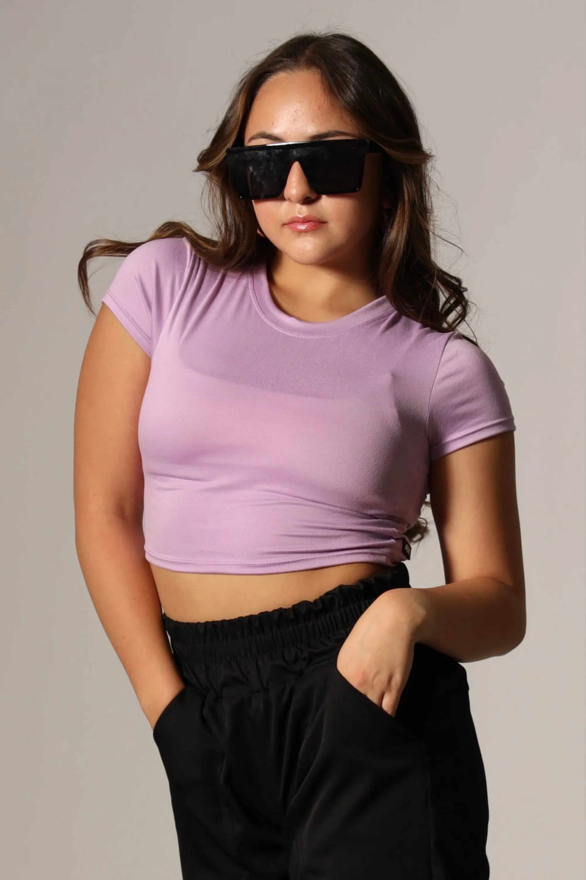 Baby Soft Tee - Lilac - FINAL SALE