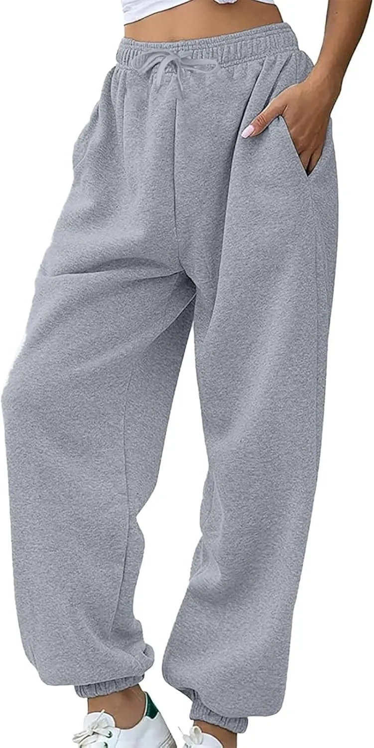 Baggy Sweatpants for Women 2024 Plus Size High Waisted Workout Athletic Joggers Trousers Casual Comfy Sweat Pants