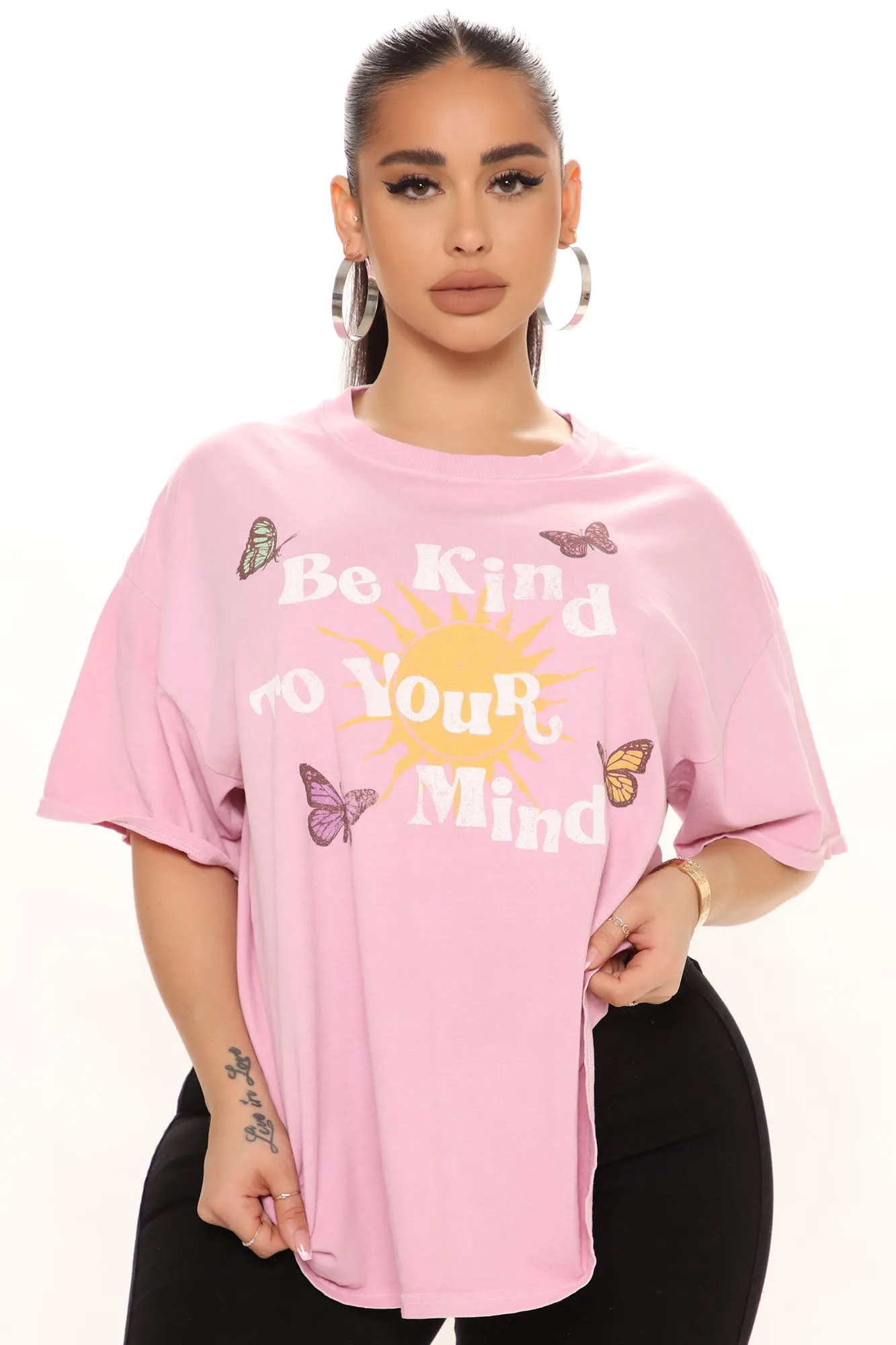 Be Kind To Your Mind Tee - Mauve