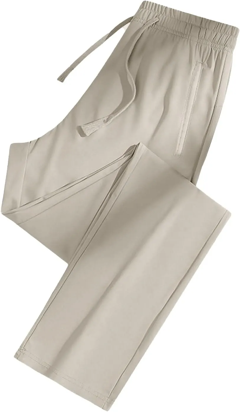 Beeswan Pants for Women Stretch Active Comfy Quick Dry Work Sport Running Sweatpants Summer Breathable Ice Silk Jogger