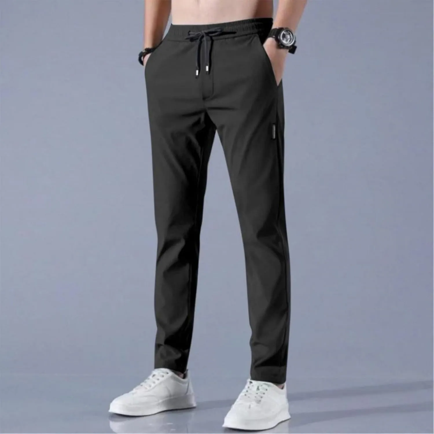 Bevawear Glide Pants Mens Breathable Quick Dry Athletic Pants Stretch Active Drawstring Elastic Waist Hiking Outfits