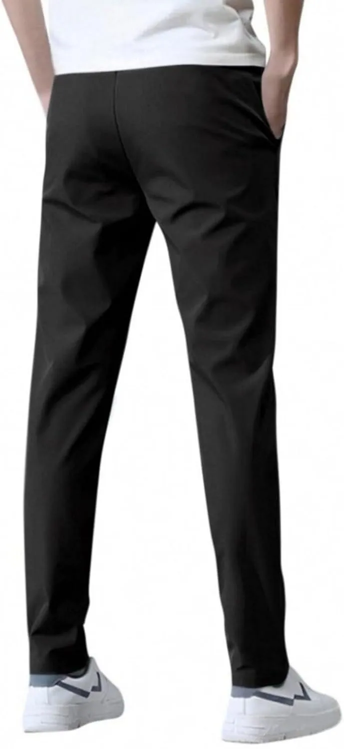 Bevawear Glide Pants Mens Breathable Quick Dry Athletic Pants Stretch Active Drawstring Elastic Waist Hiking Outfits