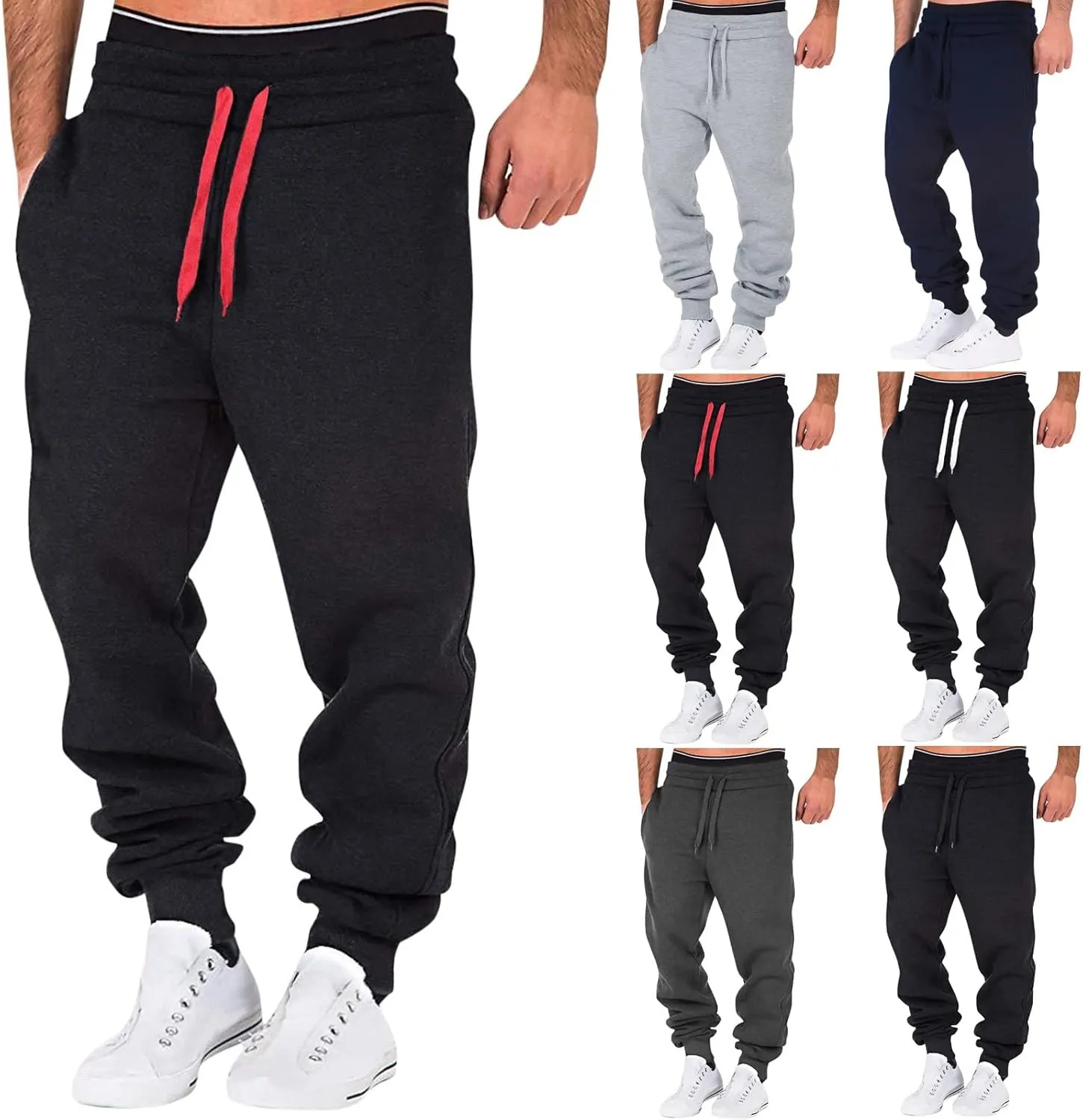 Big and Tall Cargo Pants for Men Sweatpants for Men Waist Trousers Mens Business Casual Pants Work Sports Cargo Pants