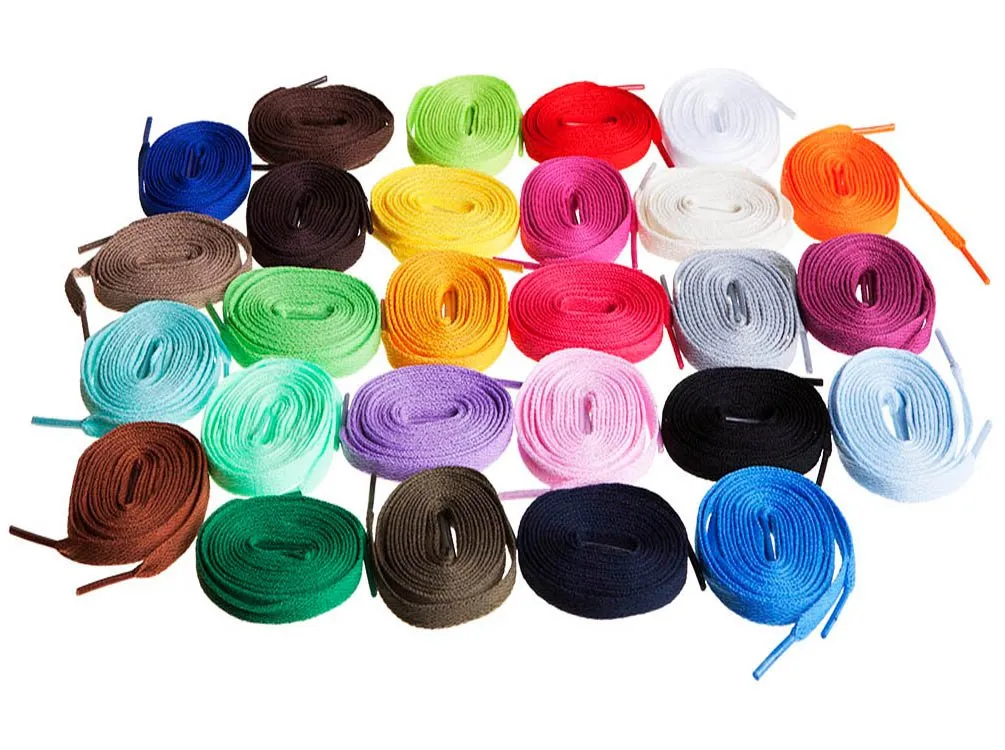 BIRCH's Shoelaces in 27 Colors Flat 5/16" Shoe Laces in 4 Different Lengths 29.5"(75cm) S Azure