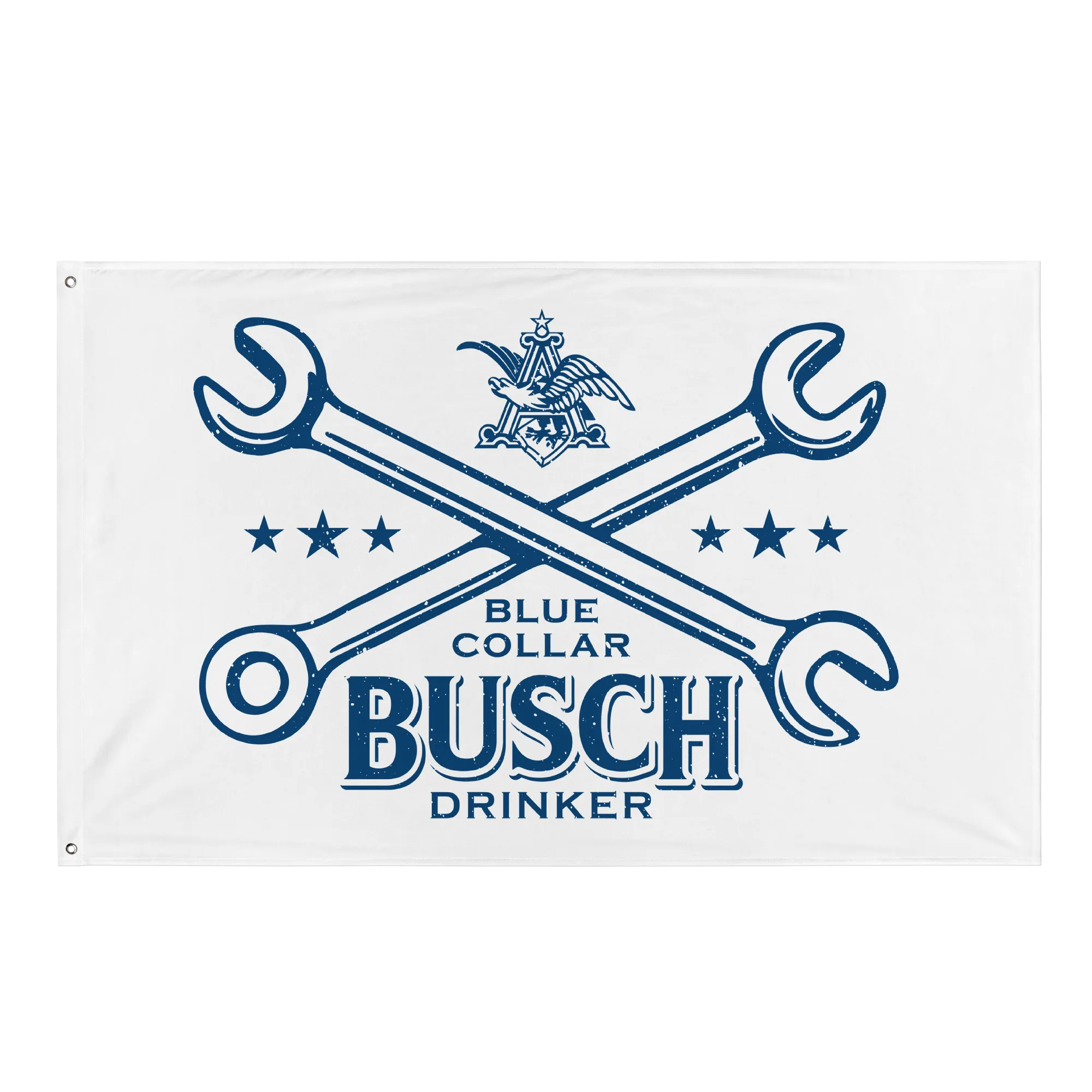 Blue Collar Busch Beer Drinker Flag