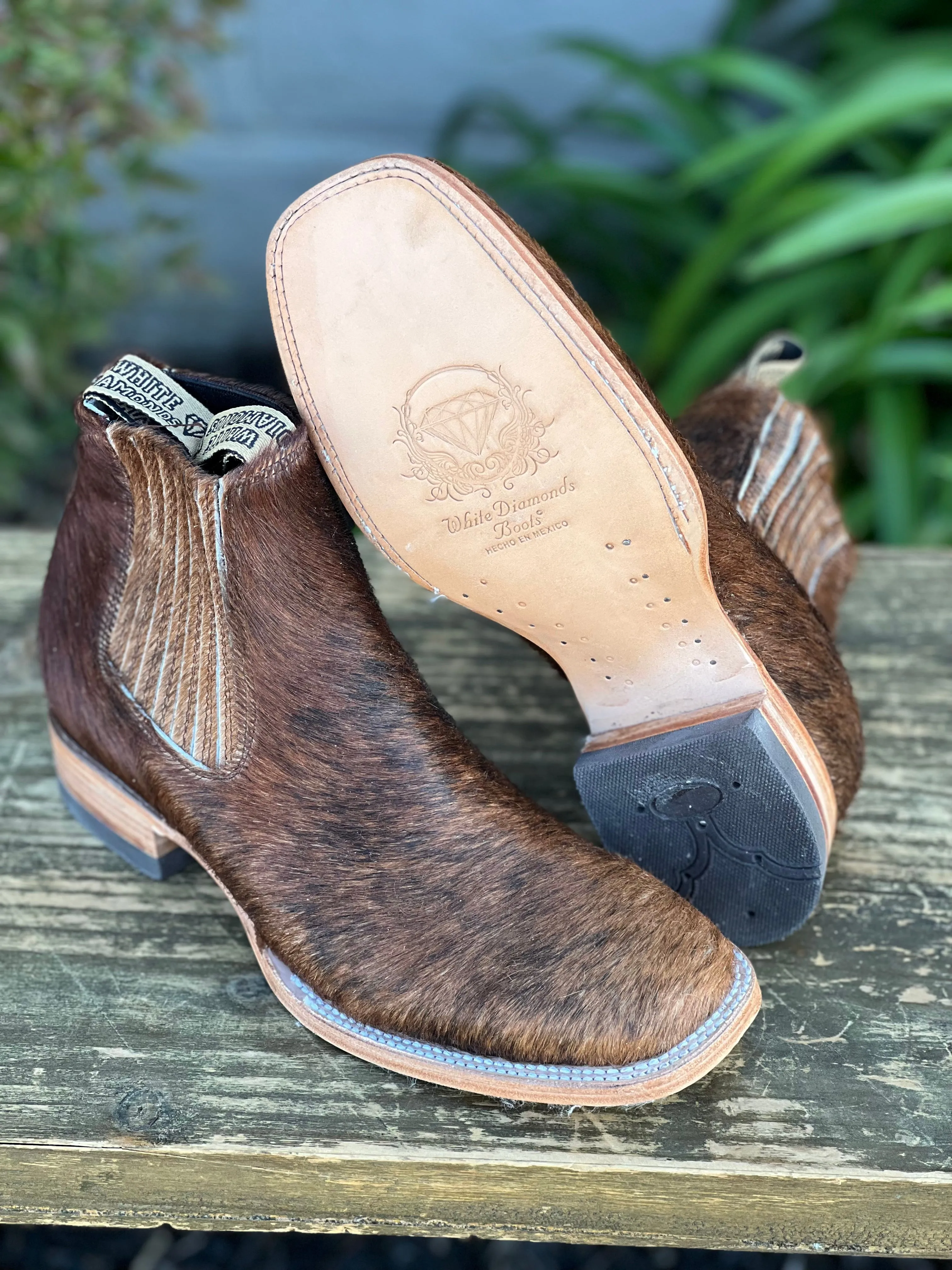 Botin Vaquero Pelo de Beserro - White Diamond Boots