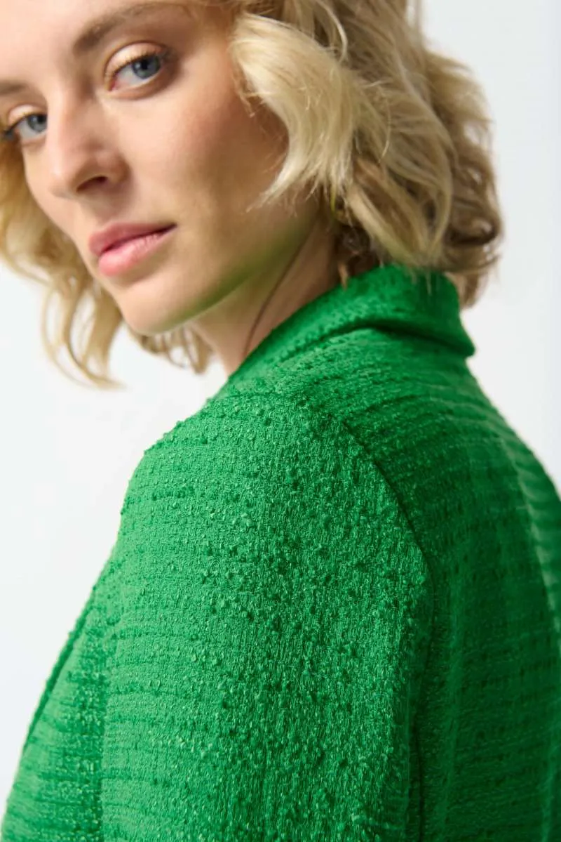 Bouclé Boxy Blazer in Island Green 242196 by Joseph Ribkoff