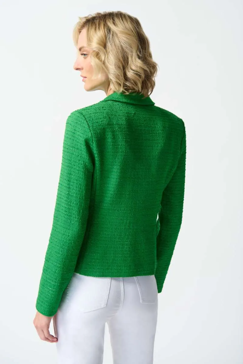 Bouclé Boxy Blazer in Island Green 242196 by Joseph Ribkoff