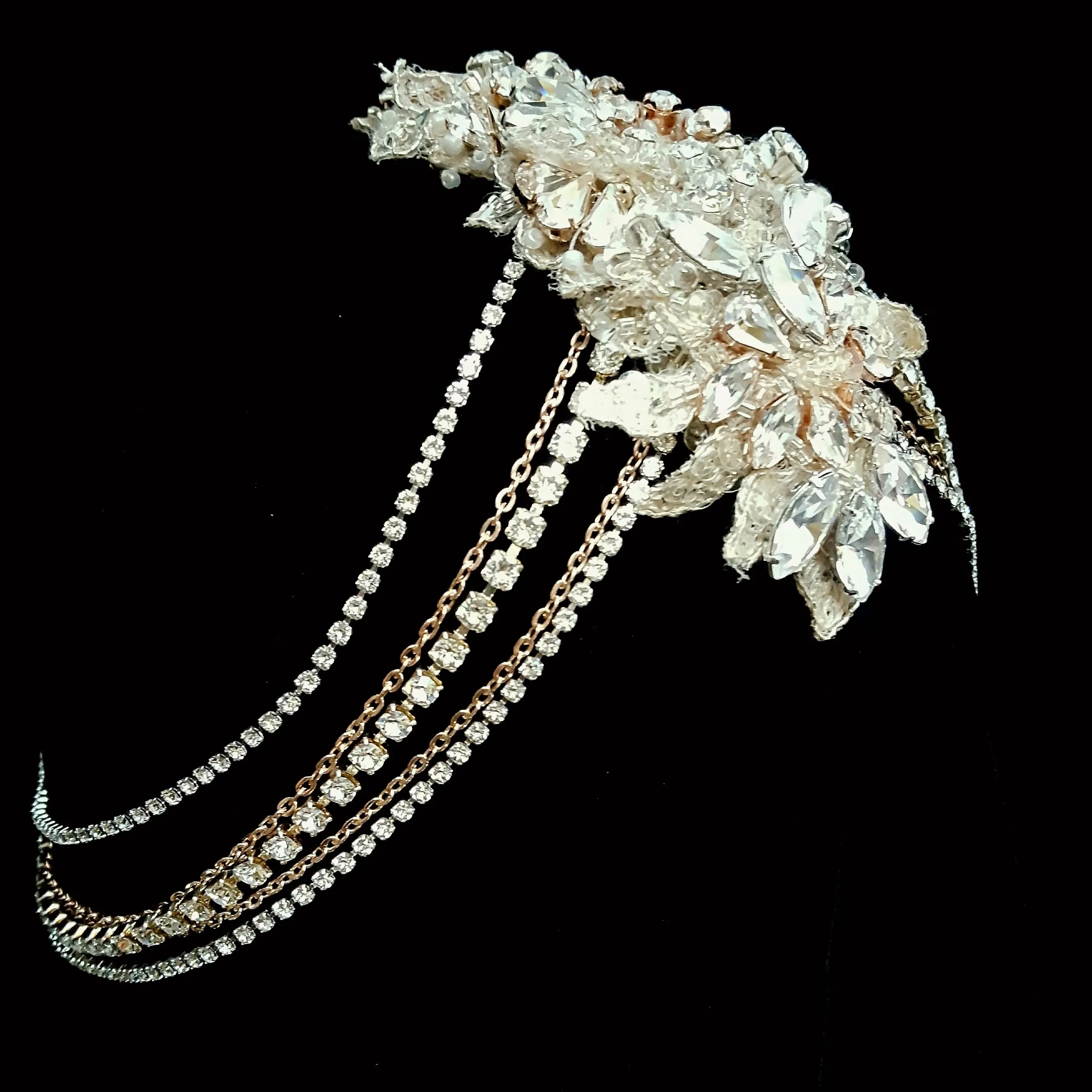 Bridal headpiece - Bohemian headjewellery  - Allegra by Kezani