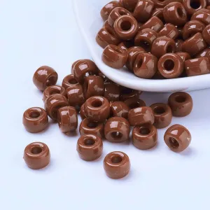 Brown Opaque - Acrylic Pony Beads