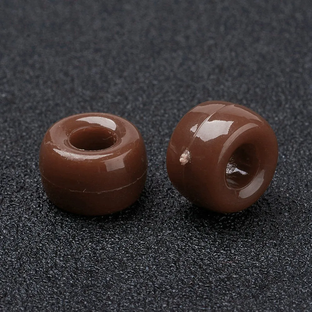 Brown Opaque - Acrylic Pony Beads
