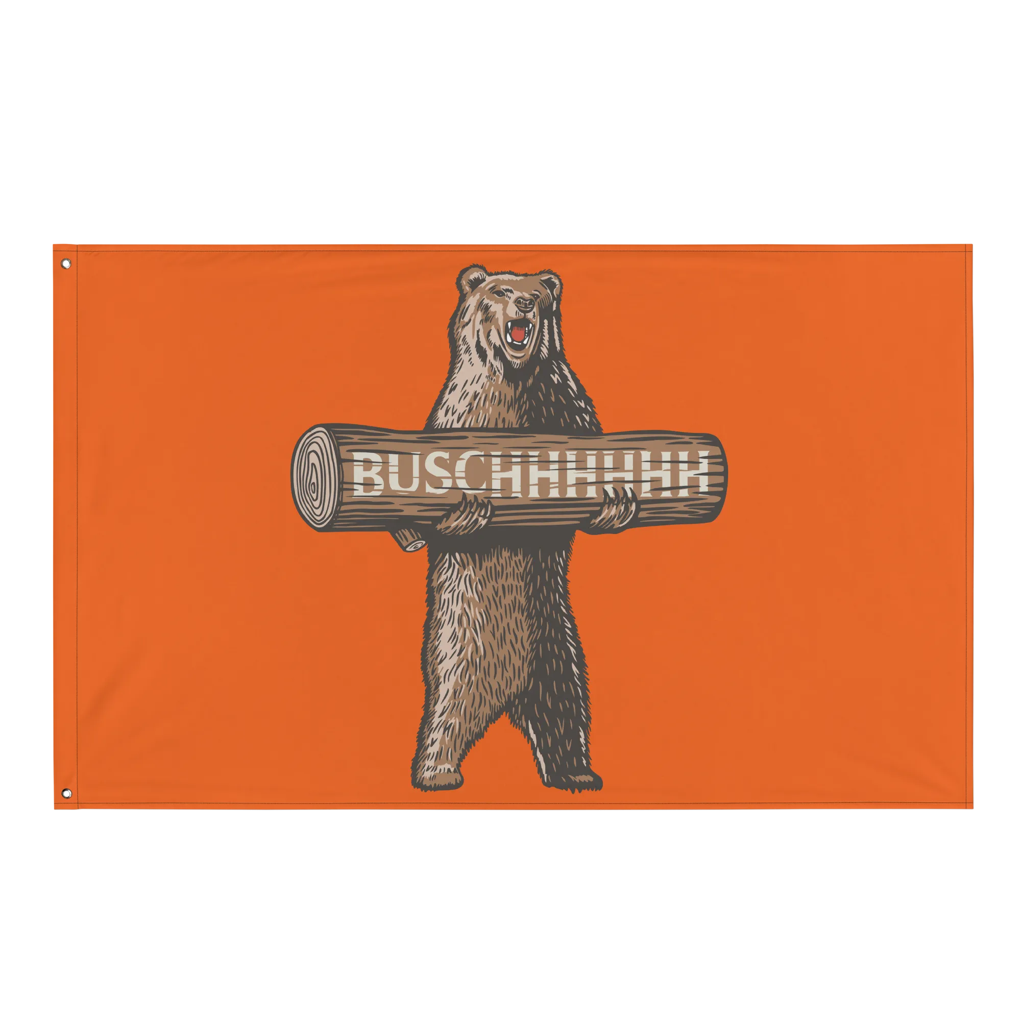 Busch Beer Grizzly Bear Flag