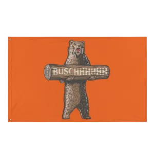 Busch Beer Grizzly Bear Flag