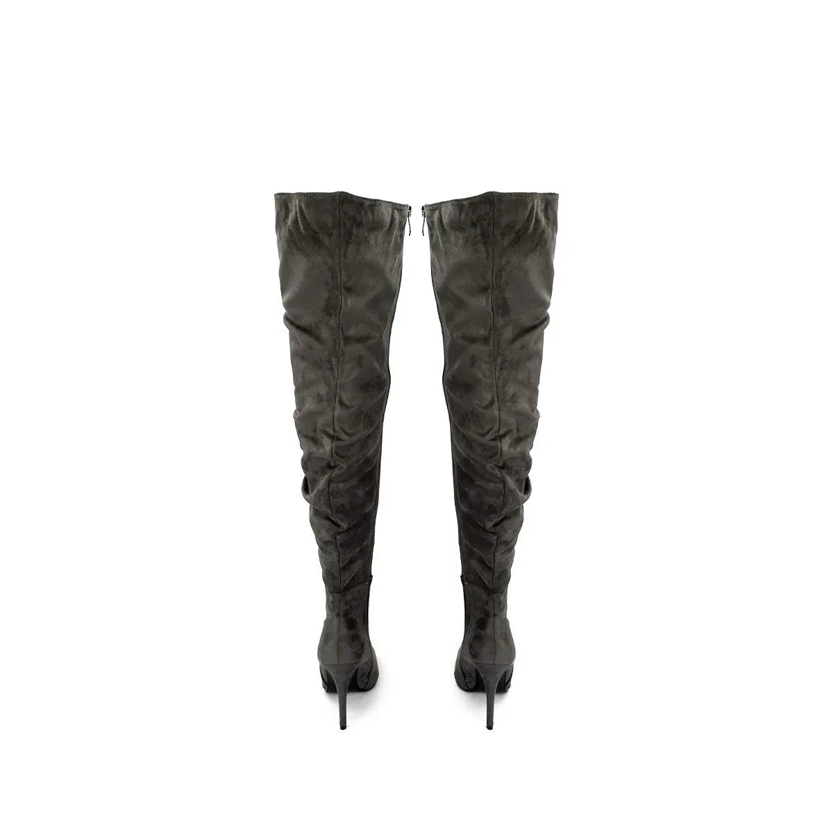 Callie Stiletto Over Knee Ruched Boot