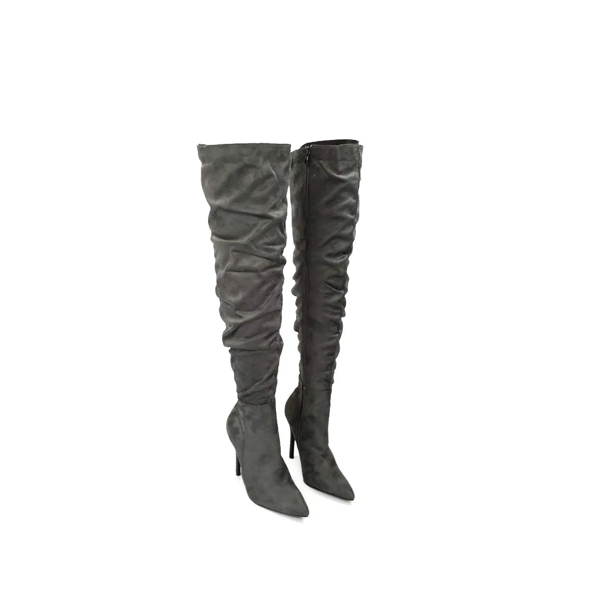 Callie Stiletto Over Knee Ruched Boot