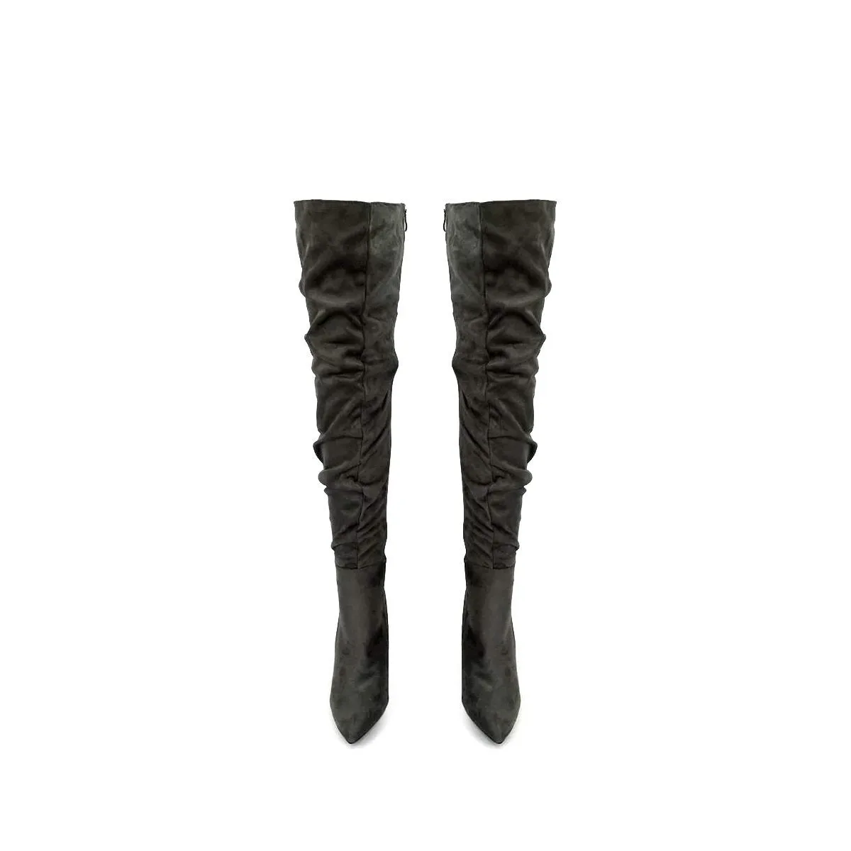 Callie Stiletto Over Knee Ruched Boot