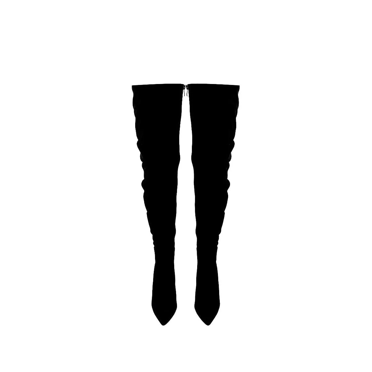 Callie Stiletto Over Knee Ruched Boot