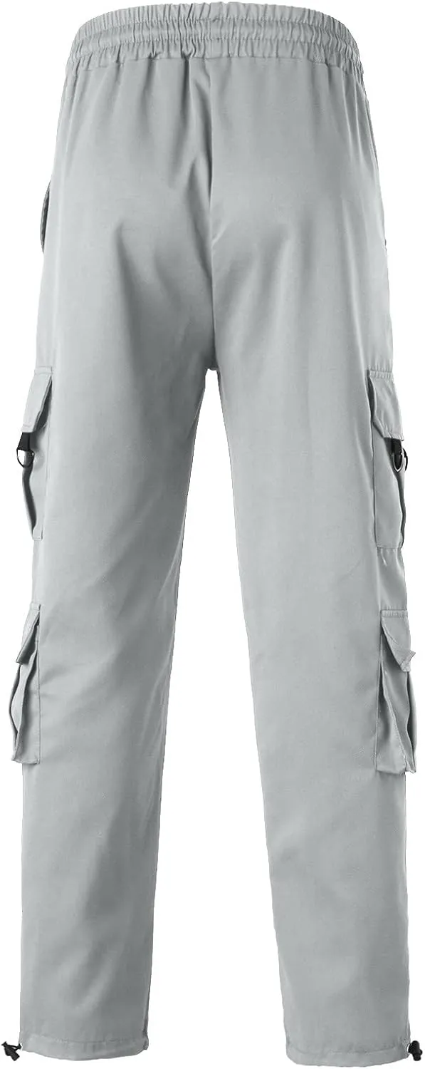 Cargo Pants for Men Big and Tall for Men with Pockets Ripstop Cargo Pants Casual Color Solid Men's Trousers Leggings