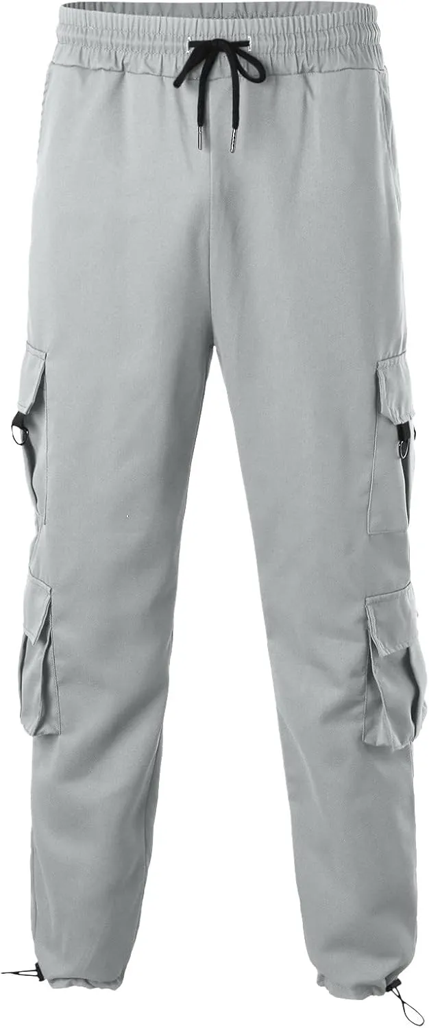 Cargo Pants for Men Big and Tall for Men with Pockets Ripstop Cargo Pants Casual Color Solid Men's Trousers Leggings