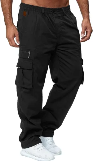 Cargo Pants for Men Jogger Club Running Athletic Sports Track Pants Hiking Sweat Pant Casual Straight Leg Work Trousers