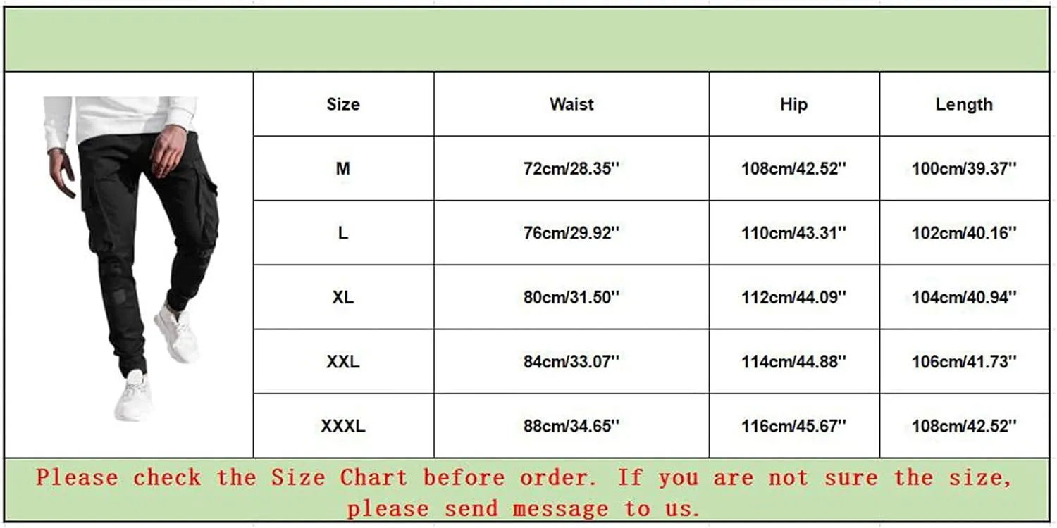 Cargo Pants for Men,Hiking Outdoor Joggers Pants Cotton Drawstring Cargo Pants Twill Track Jogging Sweatpants