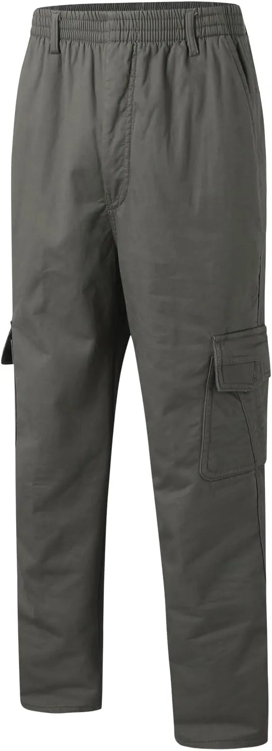 Cargo Pants for Men,Mens Pants Cargo Joggers Fleece Sweatpants Casual Pant with Pockets Chino Slim Fit Trousers