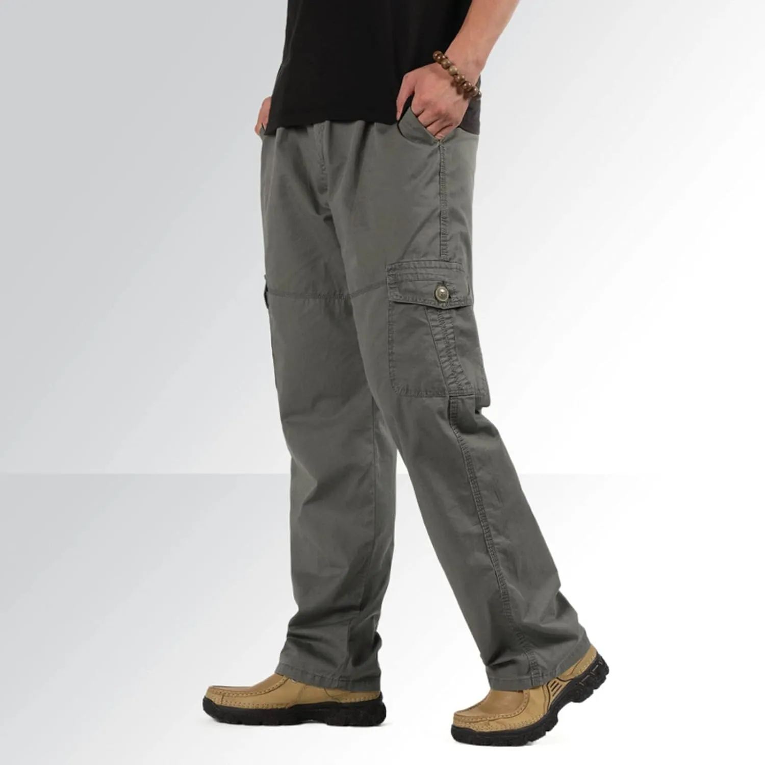 Cargo Pants for Men,Mens Pants Cargo Joggers Fleece Sweatpants Casual Pant with Pockets Chino Slim Fit Trousers