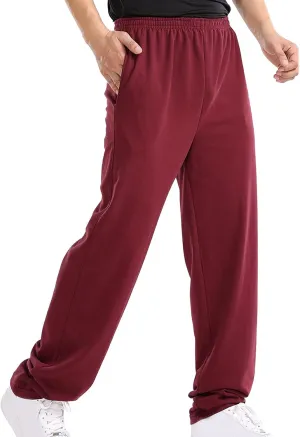 Cargo Sweatpants for Men Mens Lounge Pants Solid Casual Outdoor Long Pants Men's Elastic Waist Drawstring Long Pants