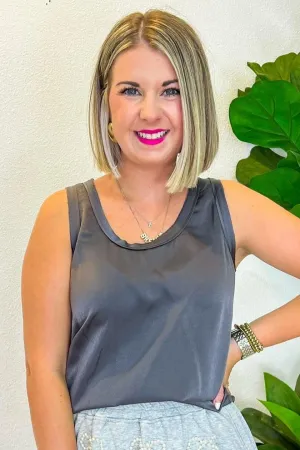 Cassidy Tank - Charcoal