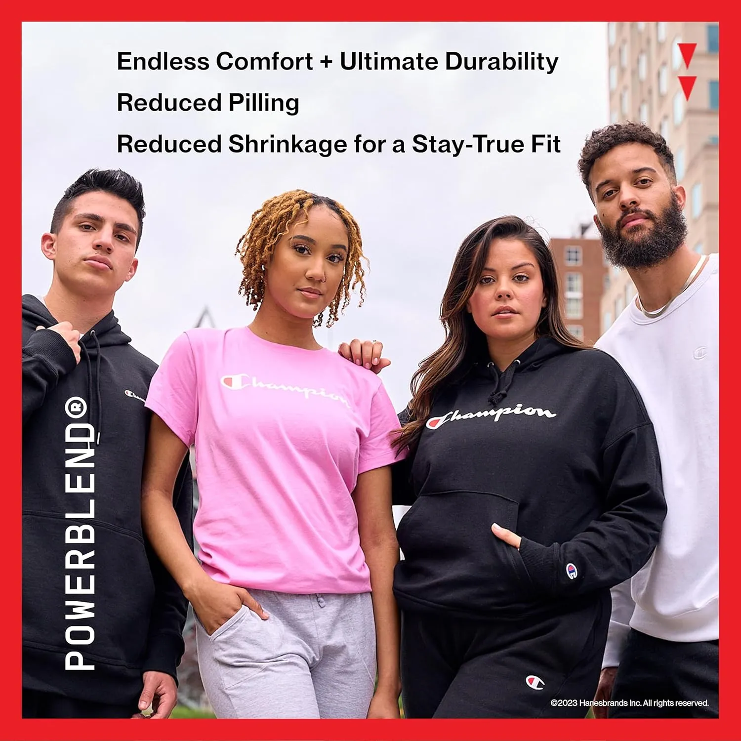 Champion Women's Hoodie, Powerblend, Fleece, Comfortable Hoodie Sweatshirt for Women (Plus Size Available)