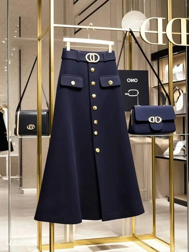 Chicmy-Christmas Thanksgiving Gift New Year's Eve Gift  'Jeima' Trend A-Line High-Waist Skirt