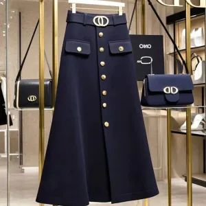 Chicmy-Christmas Thanksgiving Gift New Year's Eve Gift  'Jeima' Trend A-Line High-Waist Skirt