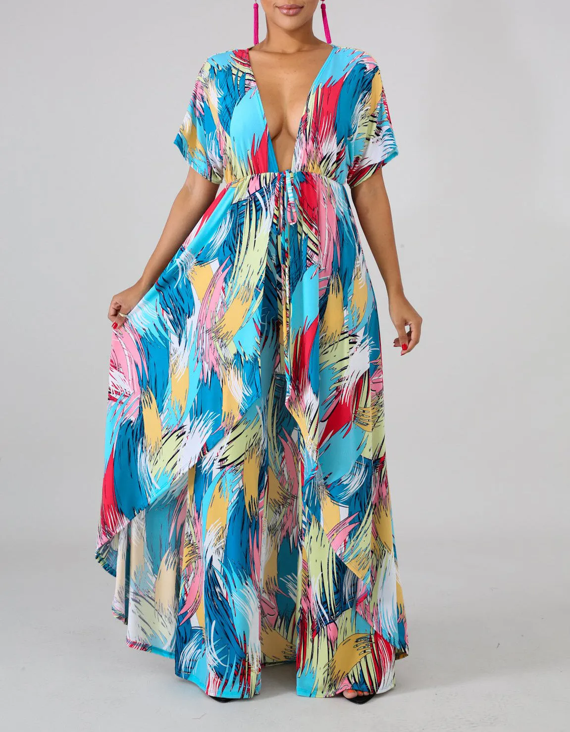 Color Streaks Maxi Set